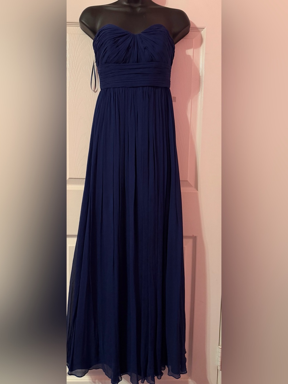 JCREW 100% Silk Chiffon Strapless Gown Size 2